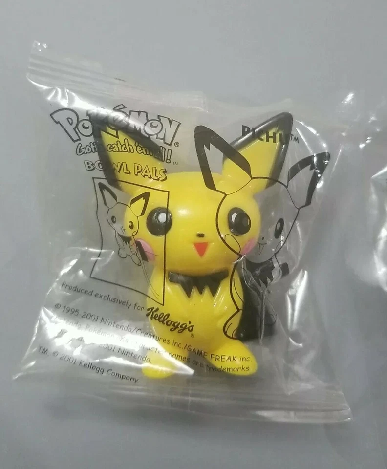 Kellogg's 2001 Pokemon Bowl Pals - Pichu Arbok Geodude - Complete Set - Image 3 of 4
