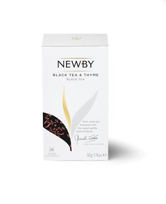 Newby Black Tea & Thyme, 25 Biodegradable Black Tea Bags