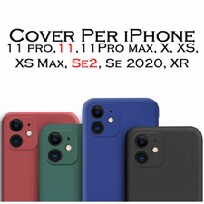 Cover Custodia Per iphone 11 Pro Max X XS XS Max SE2 SE 2020 XR silicone gel Tpu