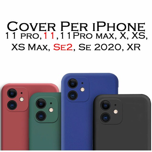 Cover-Custodia-Per-iphone-11-Pro-Max-X-XS-XS-Max-SE2-SE-2020-XR-silicone-gel-Tpu