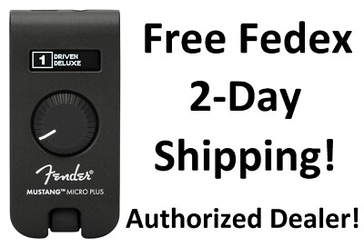 New Fender Mustang Micro Plus Personal Headphone Guitar Amplifier