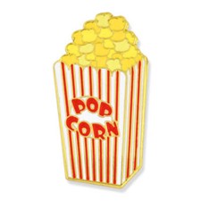PinMart's Cute Classic Movie Popcorn Bucket Trendy Food Enamel Lapel Pin