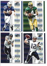 2005  SPX Football Complete Set 1-100 NO SP ROOKIES (Tom Brady)