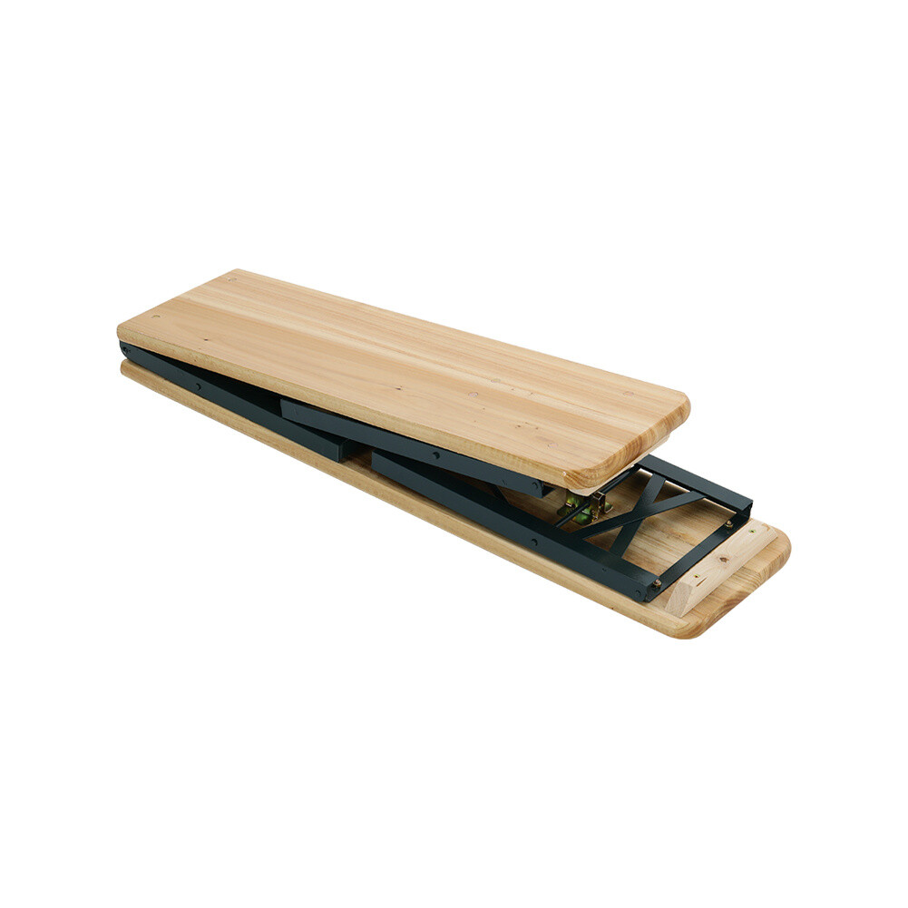 2X Wooden Folding Beer Bench Set Picnic Party Chairs Outdoor Garden