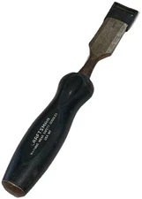 Craftsman 1" Striking Wood Chisel Gouge Pocket Black Handle USA 36853 NICE