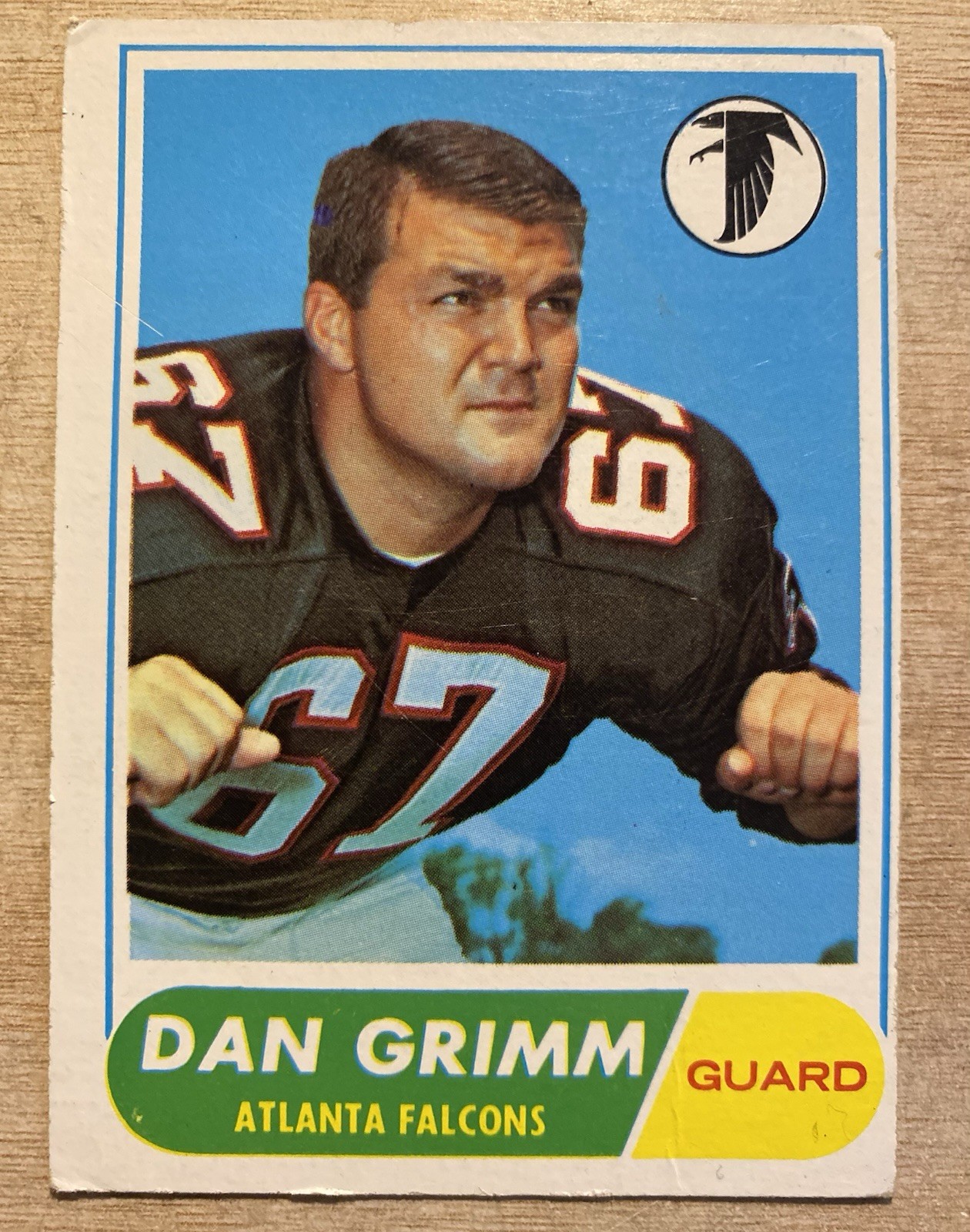 Dan Grimm #46 Football Cards 1968 Topps trading card — raw and PSA graded price guide