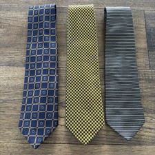Vintage Brooks Brothers Makers Tie Lot of 3 Silk 58-60" made in USA Derby