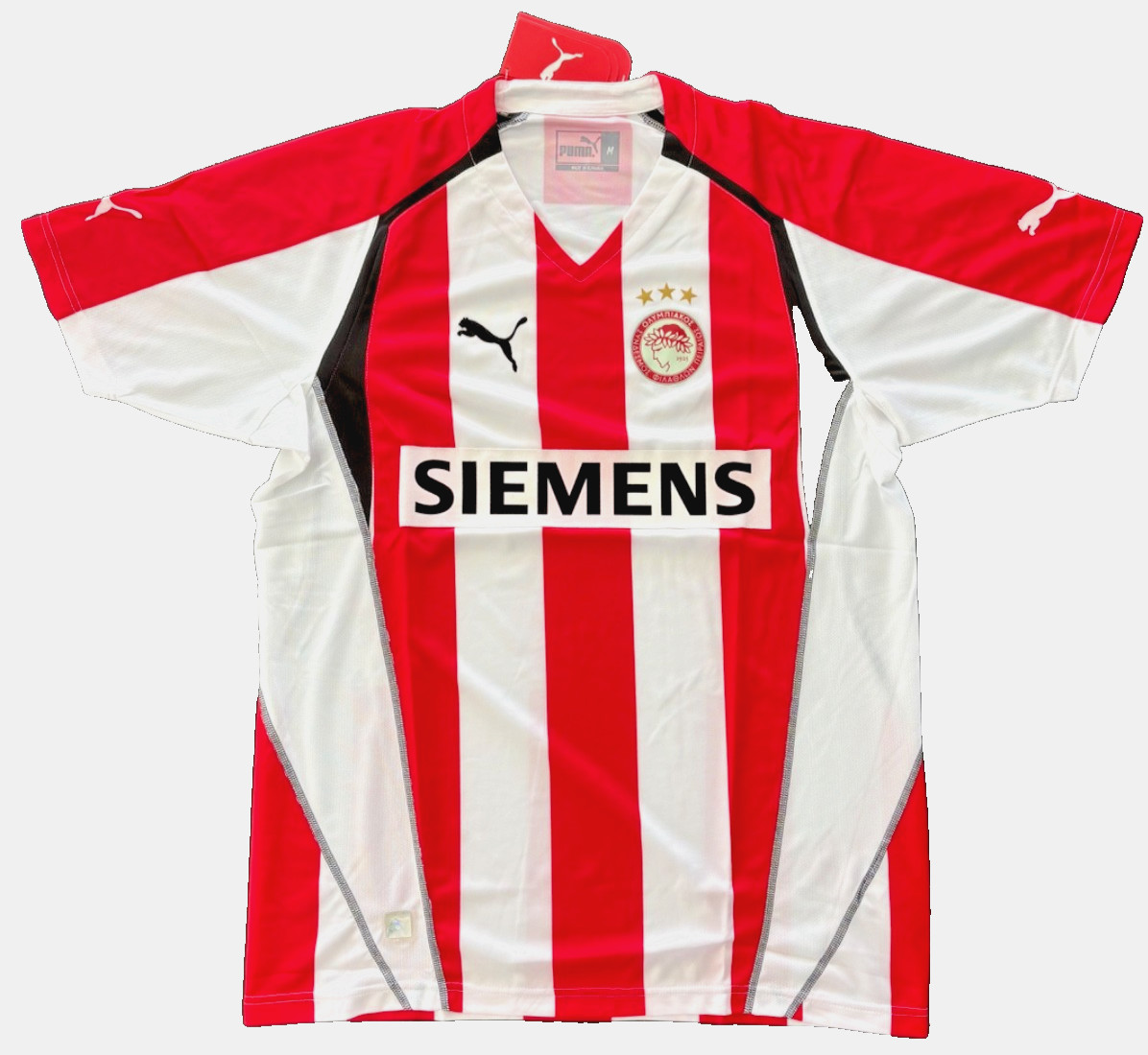 FC OLYMPIAKOS Piraeus 2006 PUMA Home Football Shirt Mens Vintage Soccer Jersey M