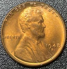 1948-D About Uncirculated Lincoln Cents