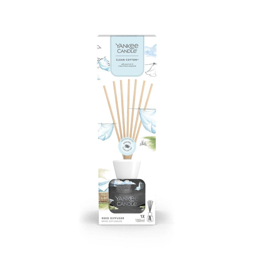 Diffusore A Bastoncini Reed  Clean Cotton | Yankee Candle