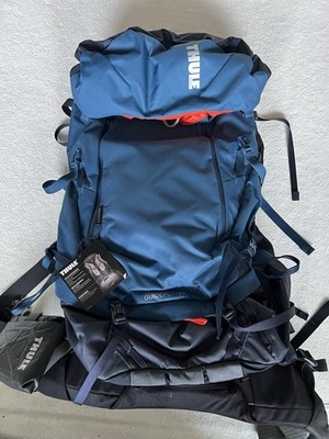 Thule Guidepost 65 65L Hiking Backpack Blue/Black Hip Belt Padded Buckle