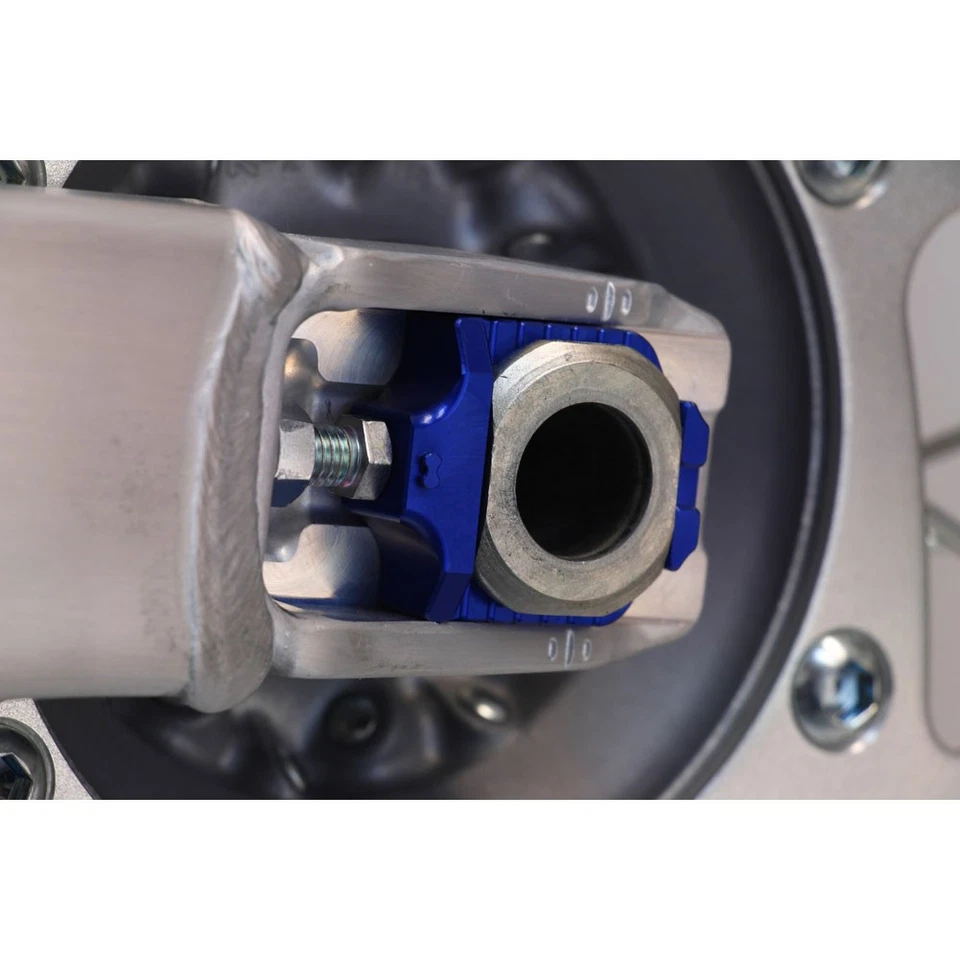 Works Connection Elite Axle Block Kit Blue For YAMAHA YZ250F YZ450F - Image 3 of 3