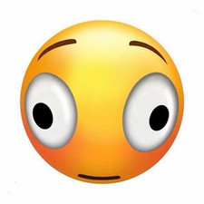Round Emoji Face Sticker Decal for Kids Teens Adults - Yellow White Black