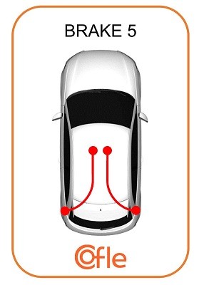 CABLE PARKING BRAKE 92.10.7483 FOR VW PASSAT/B3/B4/B5/B5.5 AFN/AHU/AHH 1.9L 4cyl - Picture 3 of 7