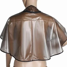 Hair Cutting Cape for Salon & Home PVC Waterproof Hairdressing Gown Cloth Shawl