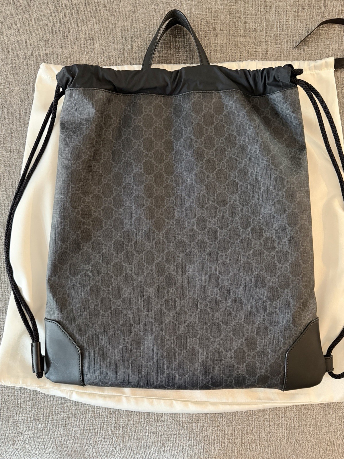 Gucci GG Supreme Backpack Drawstring - image 2