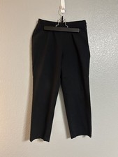 Women s Lands' End black side zipper ankle dress pants Trousers size 6