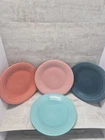 Lot of 4 Fiestaware Dinner Plates 10.5" Homer Laughlin Mixed Colors Vintage