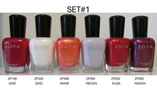 ZOYA NAIL POLISH #1 (ZP196,ZP329,ZP448,ZP593,ZP632,ZP692)