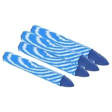 Lumber Marking Crayons, 6 Pack 4"x0.55" Hex Wax Tire Marker Crayons Blue