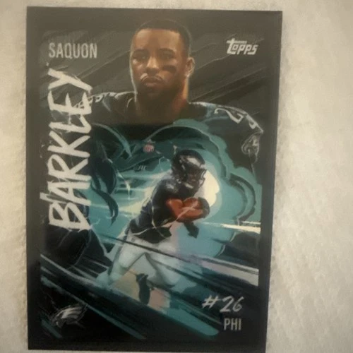 2025 Topps Chrome Saquon Barkley Base (RAW)