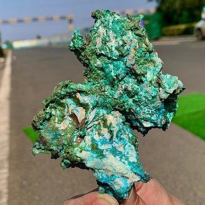 232g Natural copper mine with malachite Primitive mineral specimen Gemstone