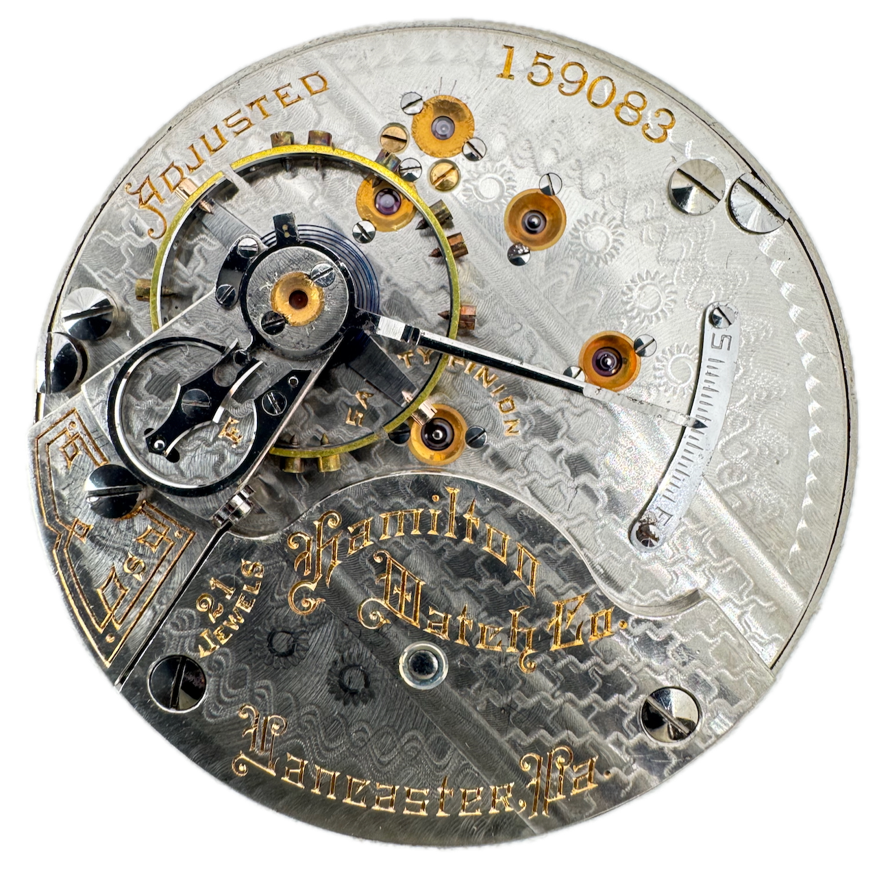 Antique 18s Hamilton 21j Mechanical Hunter Railroad Pocket Watch Movement 941