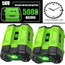 1/2pack For EGO 56V 5.0Ah 56 Volt BA1400 POWER Lithium Ion Battery BA2240 BA1120