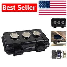 Waterproof Magnetic Key Holder Under Car - Secure Stash Box for GPS Trackers