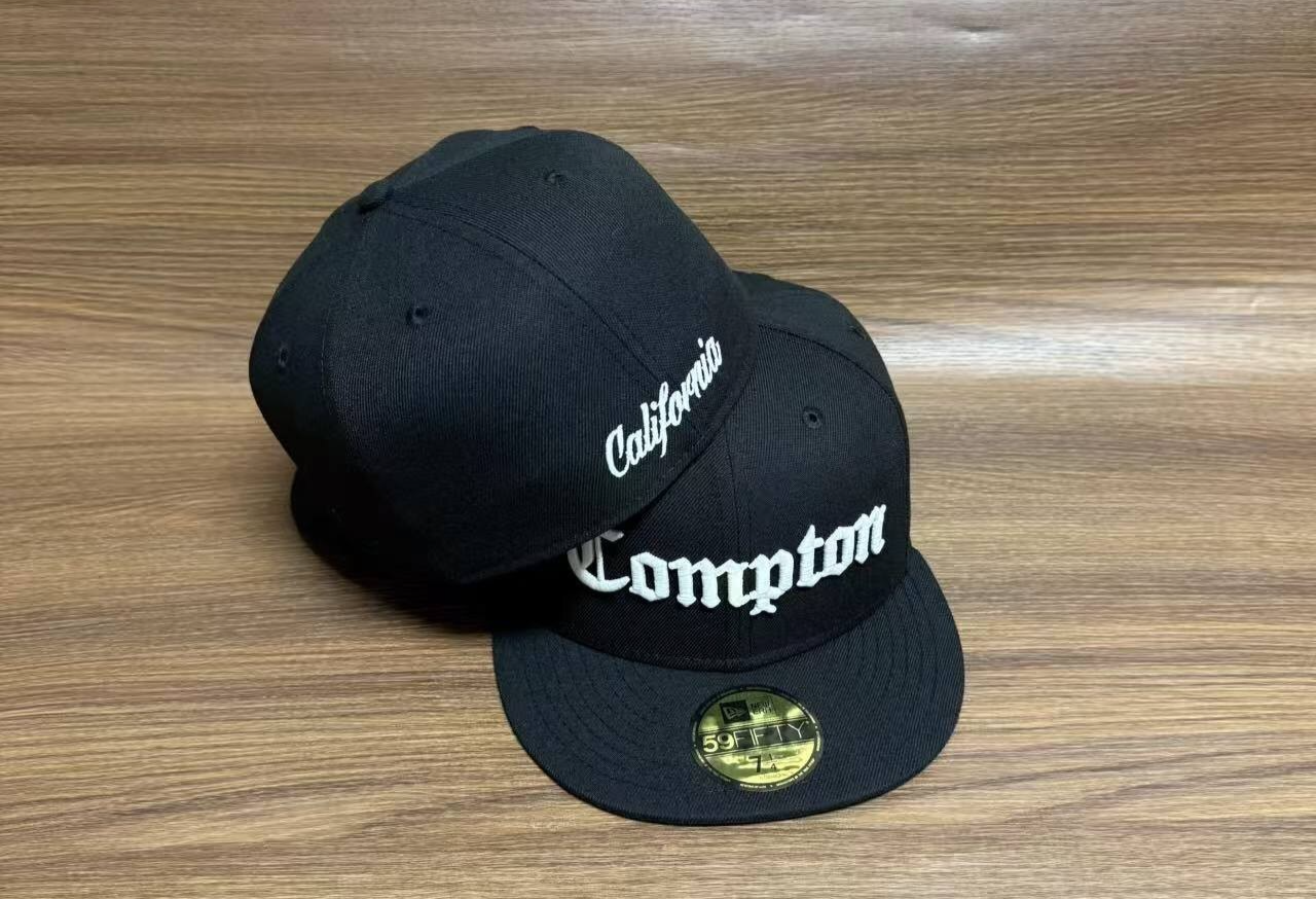 New Era Compton Glow in the Dark Script Fitted Hat RARE Snoop Dogg Rap ...
