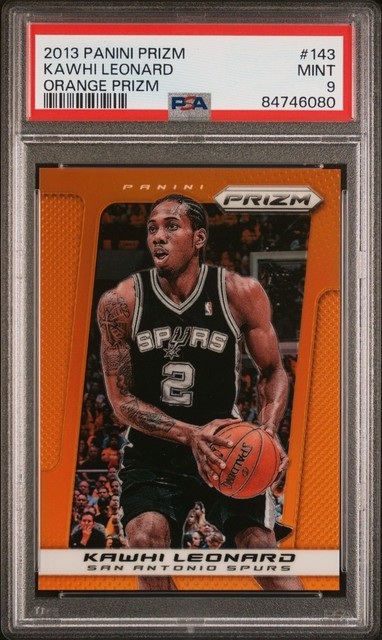 2013 Prizm Kawhi Leonard Orange Prizm /60 PSA 9 2nd Year Spurs Low Pop