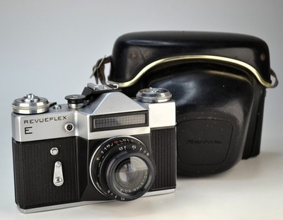 FULLY SERVICED! SOVIET USSR ''REVUEFLEX E'' SLR camera + INDUSTAR-50-2 LENS (5)