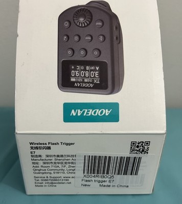 AODELAN E7 Wireless Flash Trigger Non-TTL for Profoto Air1/Air2 A1X, B1, B1X, B2