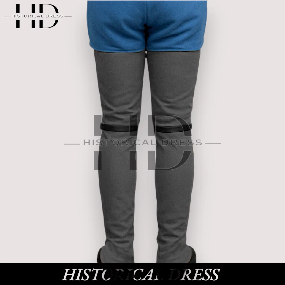 Gray Wool Gaiters 18th Century Military Leggings Revolutionary War Reproduction - Image 3 of 4