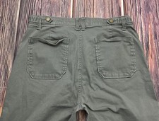 Democracy Ab Technology Straight Leg Womens Green Pants Size 10 Stretch