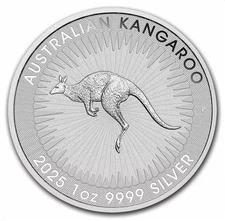 2025 1 oz Australian Silver Kangaroo $1 Coin BU