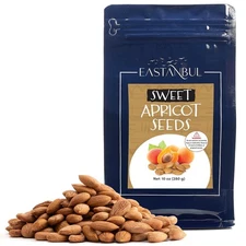 Eastanbul Apricot Seeds, Sweet Apricot Kernels 10oz, Natural Raw Dried Seeds, Se