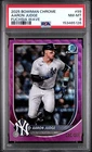 2025 Bowman Chrome #99 Aaron Judge Fuchsia Wave PSA 8 #/299