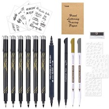 Calligraphy Pens Set, 22 Pack Hand Lettering Pens Kit, Calligraphy Markers wi...