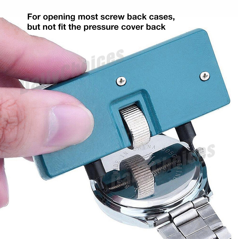 Watch Back Case Cover Opener Opening Screw Wrench Repair Tool Kit