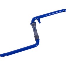 Einteilige BMX Fauber Kurbel 170mm Fahrrad deTox 20Zoll Stahl 1/2" blau