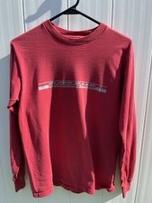 Vintage Guess Jeans Red Long Sleeve Size Small Made In The USA