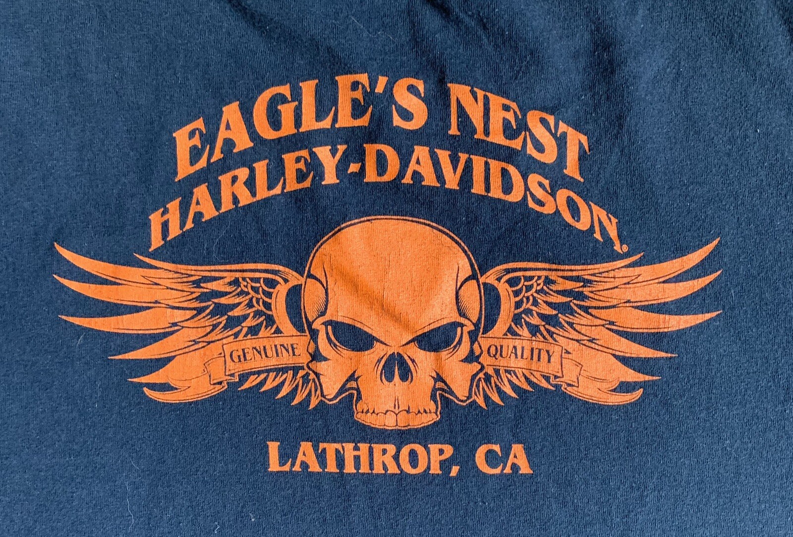 Rare Vintage Harley Davidson Eagles Nest Lathrop, Ca … Gem