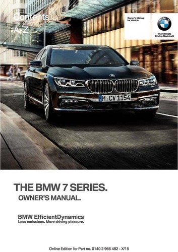 BMW 7 SERIES OWNERS MANUAL HANDBOOK - ALL YEARS - NEW PRINT - FREE POSTAGE - Picture 4 of 11