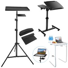 Adjustable Laptop Height Angle Sofa Overbed Desk Food Tray Office Stand Table US