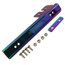 Neo Chrome Universal Front Bumper License Plate Mount Bracket Relocator Holder