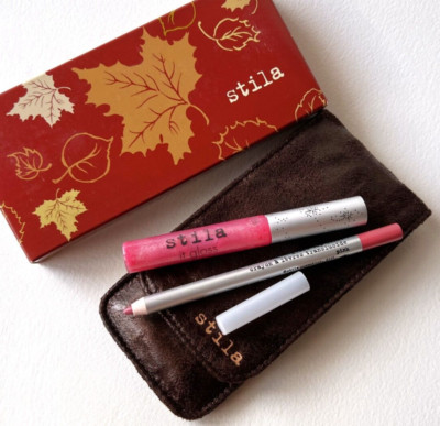 STILA Set the Stage for Fall Scene 2- PINK Lip Liner & SMASHING It Gloss Vintage