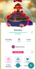 Pokémon - Shiny Snorlax GIGANTAMAX - P T C tienen 20k+ polvo de estrellas