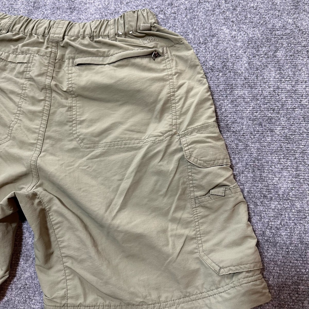 Short Cargo Homme REI - Beige - Taille 32 Pouces - Taille élastique - Randonnée - Occasion