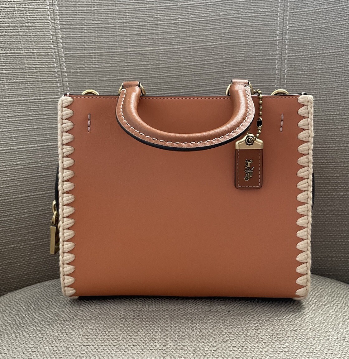 Coach Rogue 20 Bag With Crochet Colour Faded Orange new without